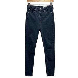 Rag & Bone Jane Super High Rise Skinny Jeans Women 26 Blackbird Dark Wash Denim